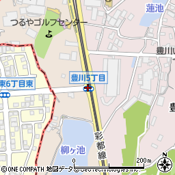 豊川５周辺の地図