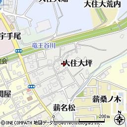 京都府京田辺市大住大坪周辺の地図