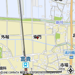 愛知県知多郡武豊町冨貴東門周辺の地図
