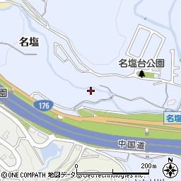 兵庫県西宮市塩瀬町名塩694周辺の地図