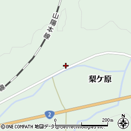 兵庫県赤穂郡上郡町梨ケ原394周辺の地図