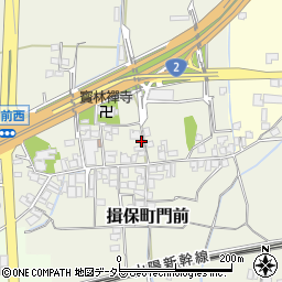 兵庫県たつの市揖保町門前206周辺の地図