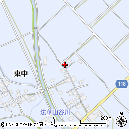 兵庫県加古川市志方町東中125周辺の地図