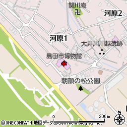 島田市博物館周辺の地図