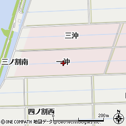 愛知県西尾市巨海町一沖周辺の地図