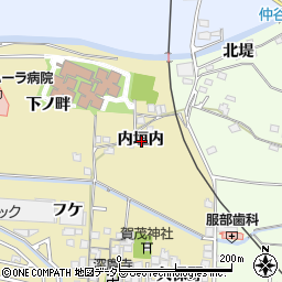 京都府城陽市奈島内垣内周辺の地図
