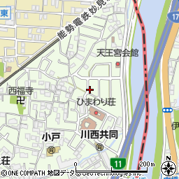 兵庫県川西市小戸3丁目周辺の地図