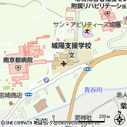 京都府立城陽支援学校周辺の地図