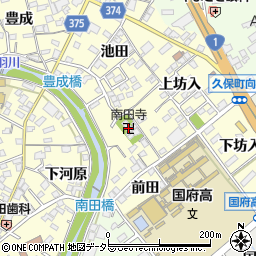 南田寺周辺の地図