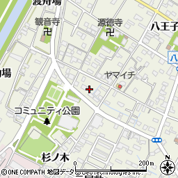 愛知県西尾市吉良町上横須賀杉ノ木77周辺の地図