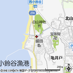 白山神社南周辺の地図