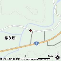 兵庫県赤穂郡上郡町梨ケ原872周辺の地図