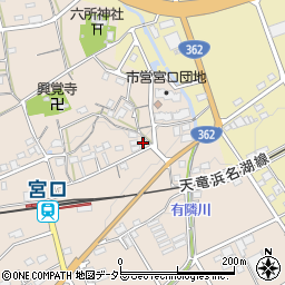静岡県浜松市浜名区宮口40周辺の地図