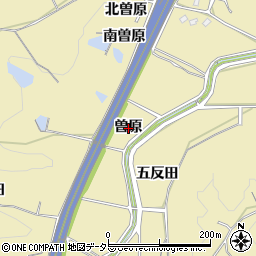 愛知県武豊町（知多郡）冨貴（曽原）周辺の地図