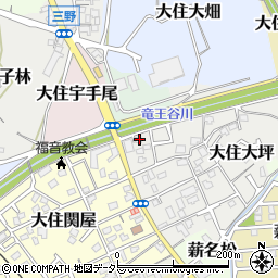 京都府京田辺市大住大坪47-5周辺の地図