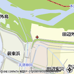 京都府京田辺市田辺外島5-5周辺の地図