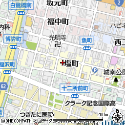 有限会社テラモト生花園　塩町店周辺の地図