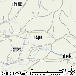 愛知県蒲郡市豊岡町膝堀周辺の地図