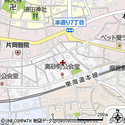 静岡県島田市高砂町周辺の地図