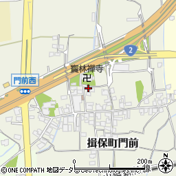 兵庫県たつの市揖保町門前196周辺の地図
