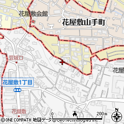 兵庫県川西市花屋敷1丁目16周辺の地図
