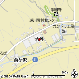 愛知県額田郡幸田町逆川大坪周辺の地図