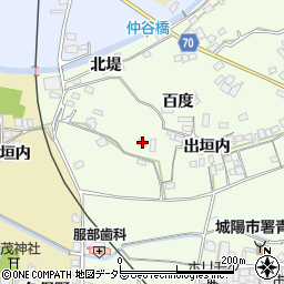 京都府城陽市中百度16周辺の地図