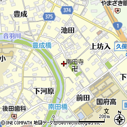 愛知県豊川市国府町実正周辺の地図