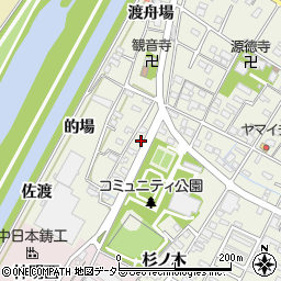 愛知県西尾市吉良町上横須賀杉ノ木5周辺の地図