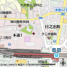 ひまわり放課後等デイサービス　島田駅前校周辺の地図