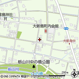 静岡県藤枝市大新島周辺の地図