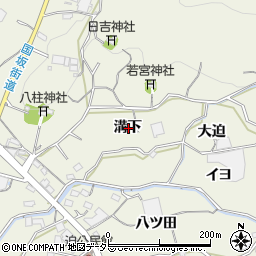 愛知県蒲郡市豊岡町溝下周辺の地図