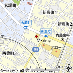 オートバックス豊川店周辺の地図