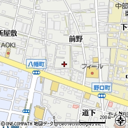 愛知県豊川市野口町前野72周辺の地図