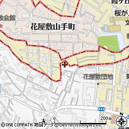 兵庫県川西市花屋敷1丁目15-3周辺の地図