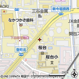 内藤塾西冠校周辺の地図