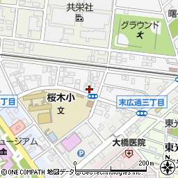 愛知県豊川市小桜町周辺の地図