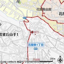 兵庫県川西市花屋敷2丁目2-2周辺の地図