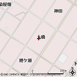 愛知県豊橋市賀茂町大橋周辺の地図