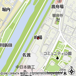 愛知県西尾市吉良町上横須賀的場周辺の地図
