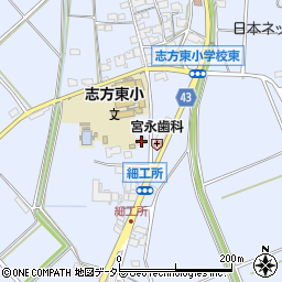 兵庫県加古川市志方町細工所158-3周辺の地図