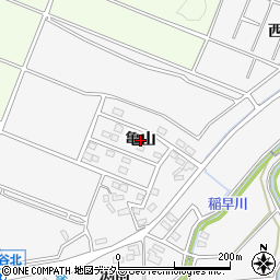愛知県常滑市小鈴谷（亀山）周辺の地図