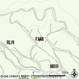 愛知県蒲郡市相楽町打越周辺の地図