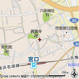静岡県浜松市浜名区宮口6周辺の地図