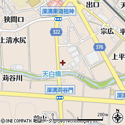 愛知県額田郡幸田町深溝馬洗渕周辺の地図