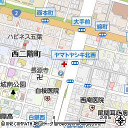 兵庫県姫路市西二階町3周辺の地図