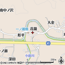 愛知県額田郡幸田町深溝花籠52周辺の地図
