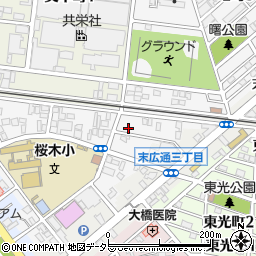 愛知県豊川市小桜町58周辺の地図