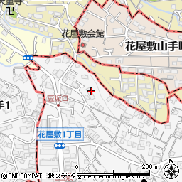 兵庫県川西市花屋敷1丁目33周辺の地図