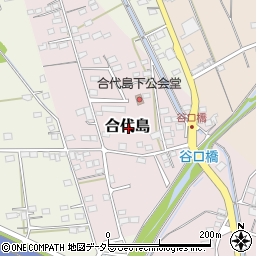 静岡県磐田市合代島周辺の地図
